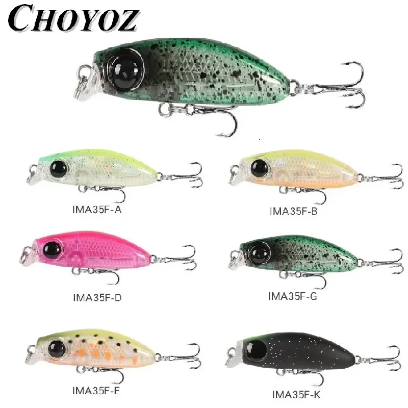 2023 Fishing Tackle 2.5g 35mm Japan Bait  Micro Lure for Fishing Lure Floating Minnow Mini Hard Bait for Perch Trout fly fishing