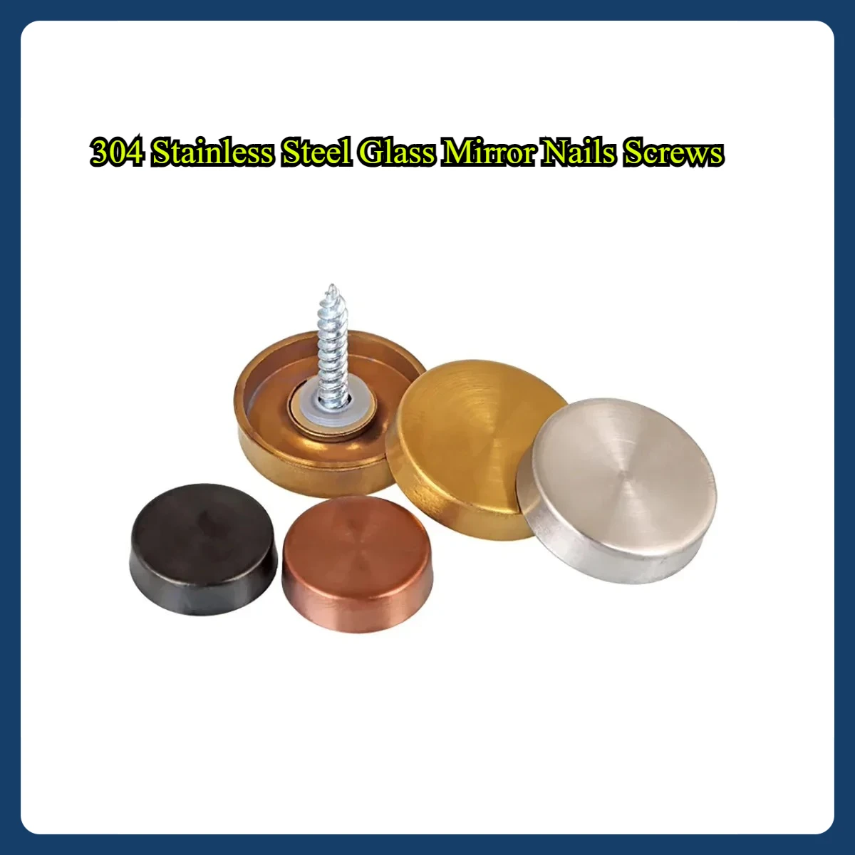 

304 Stainless Steel Glass Mirror Nails Screws Decorative Caps Advertising Glass Fixing Nails To Block The Ugly Buckle Cover