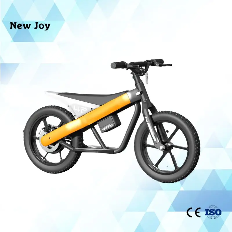 2024 Hot sales DETRITUS Lithium Battery 200W 21V 16 inch Children No Pedal Bicycle  Electric Powered Kids Baby mini Balance Bike