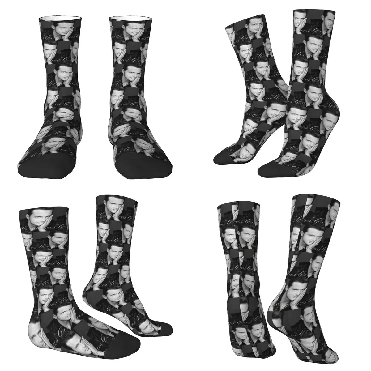 Calcetines de Luis Miguel, estilo Harajuku, de alta calidad, para usar en cualquier época del año, unisex, ideales como regalo para el Día de San Valentín.