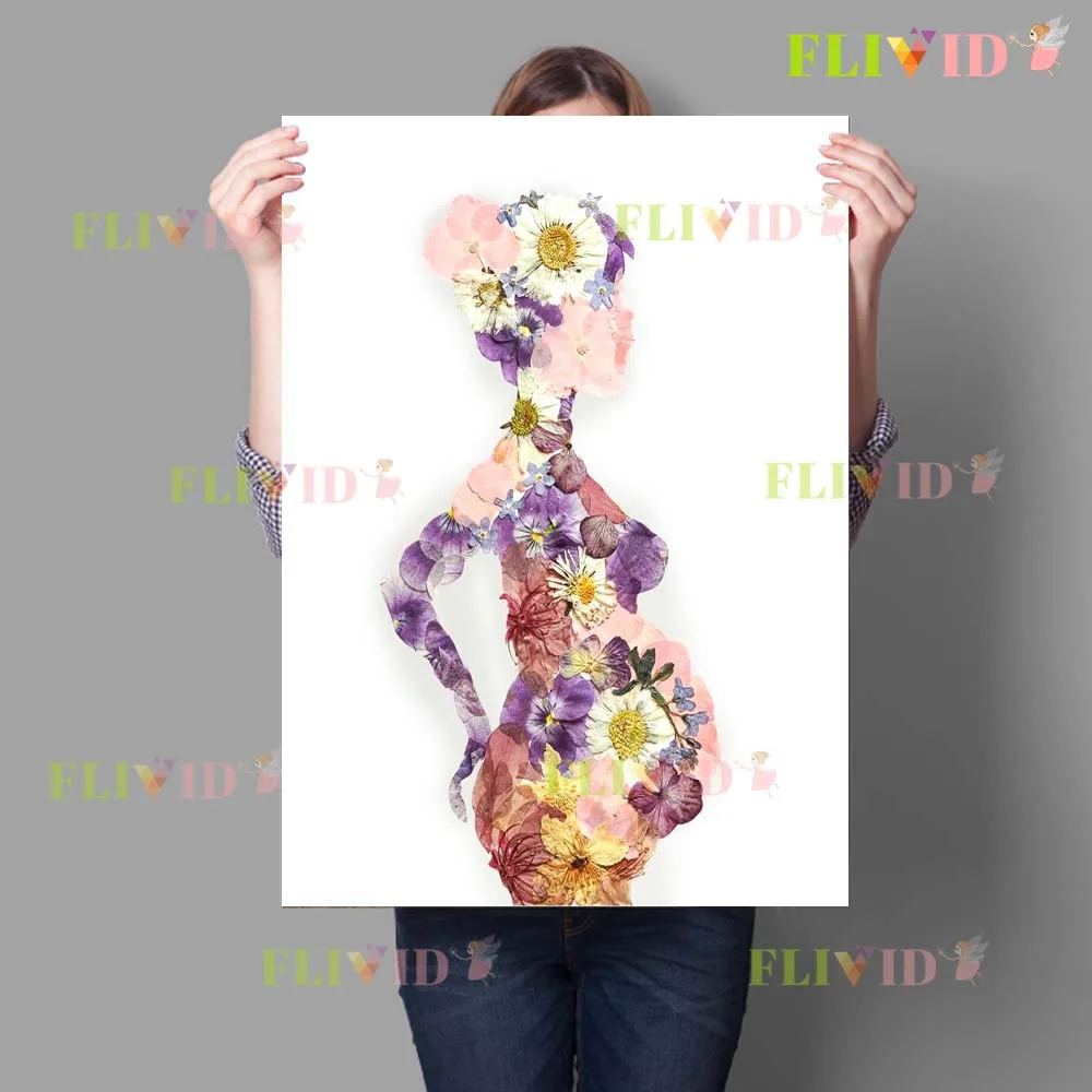 Pregnancy Medical Anatomy Flowers Organ Poster Wall Art Canvas Painting Home Decor Wall Pictures For Living Room Unframed