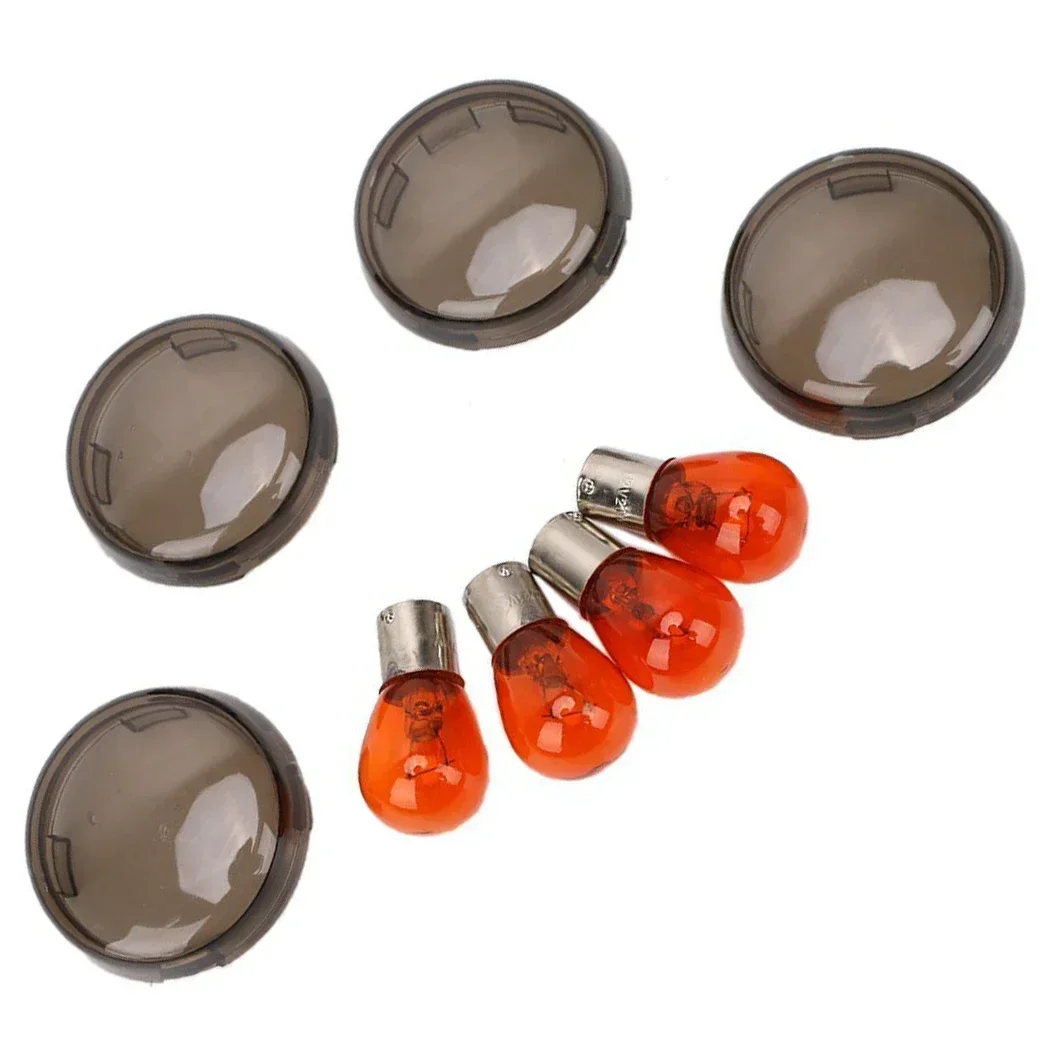 Motorcycle Turn Signal Lens for Harley 2000-2016 Softail Dyna Glide Sportsters SMOKE