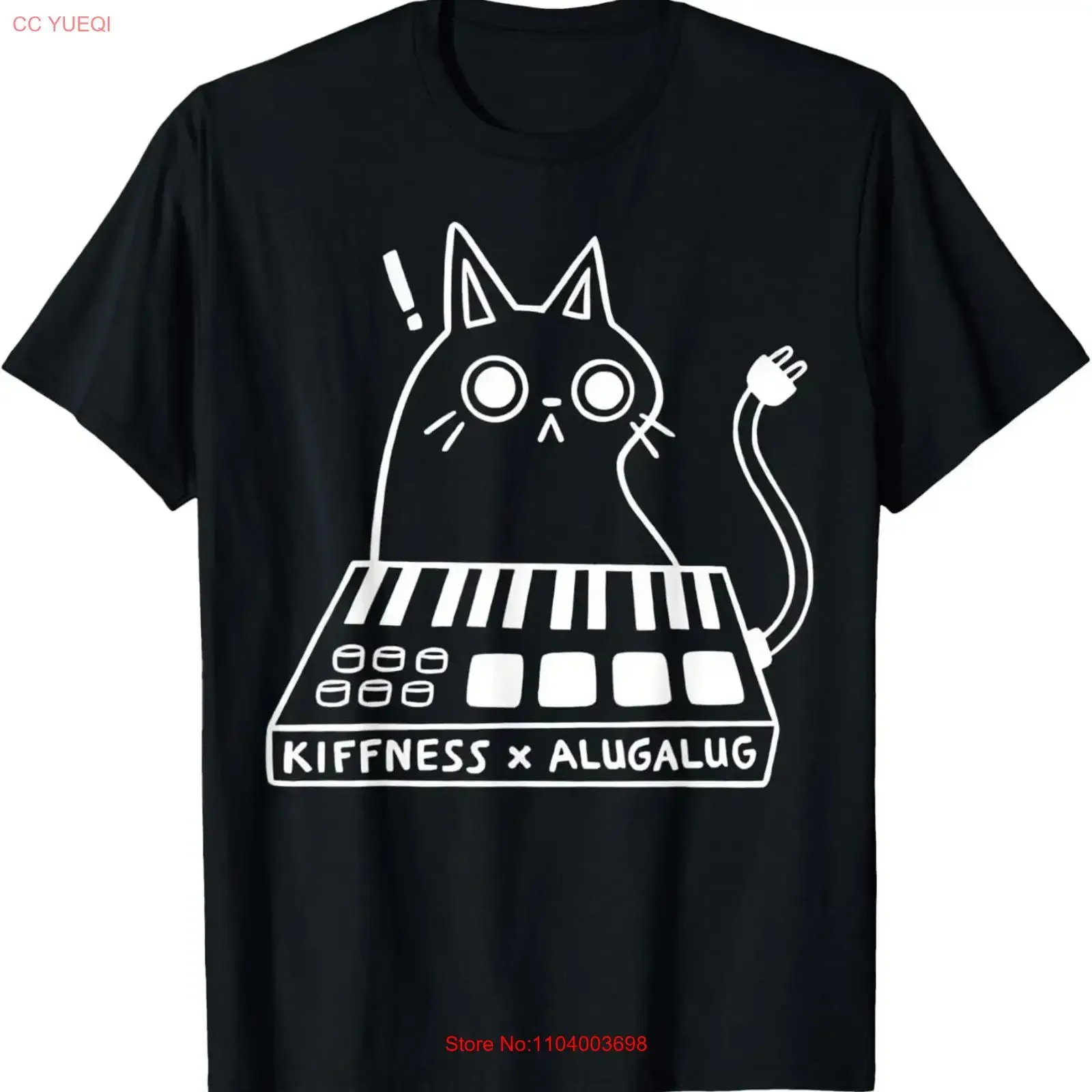 

Tarantul Thinking Cat Kiffness X Alugalug T Shirt vintage Washed graphic Breathable Top For Everyday Wear homme Versatile