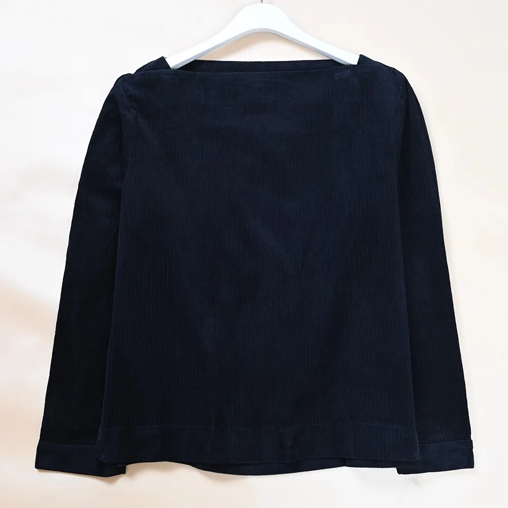 

New Women's Shoulder-One-Row Buttoned Loose Short Velvet Shirt Style Top Sleeve-Connected Velvet Fabric Winter Season Shirt