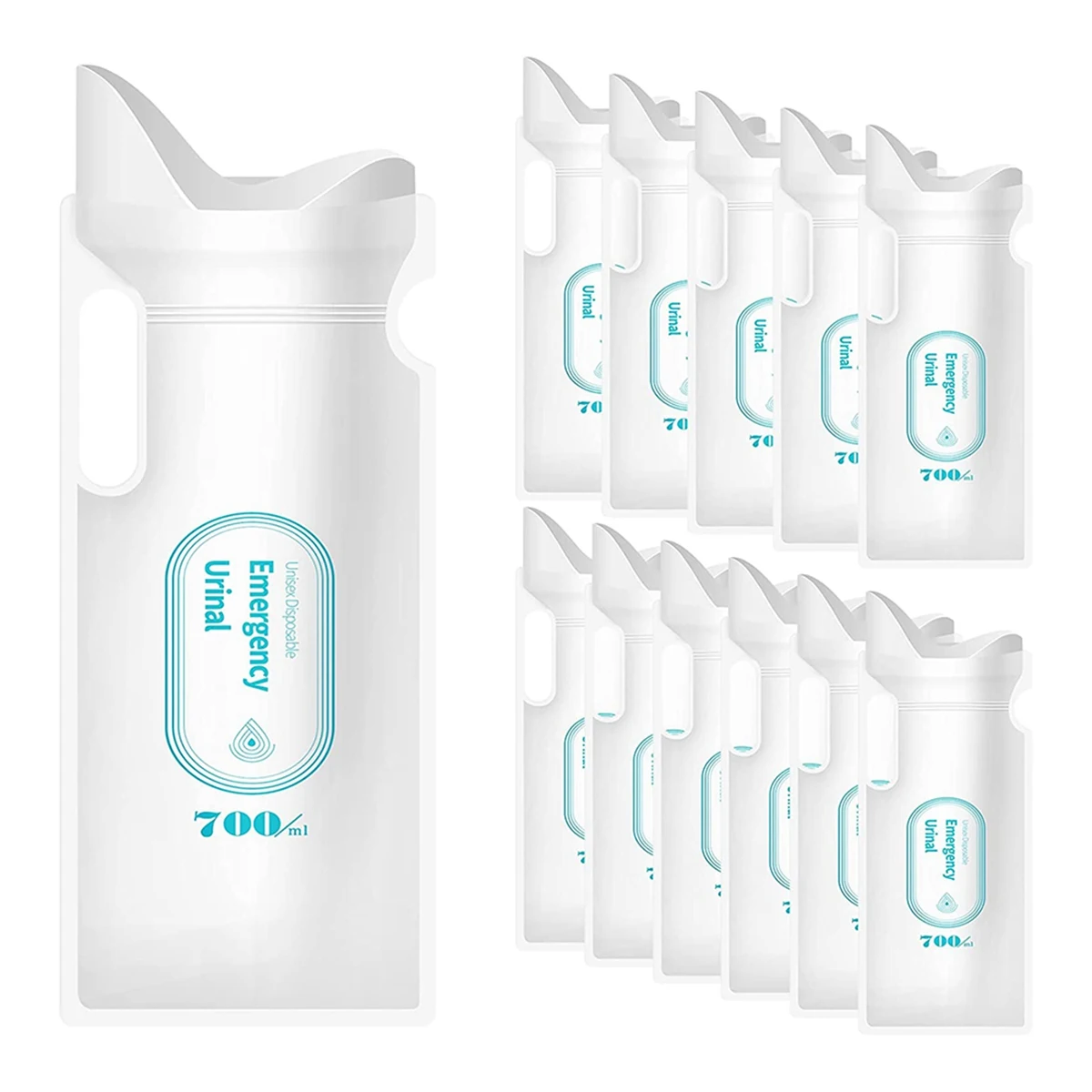 【STOCK】12PCS Disposable Urine Bags, 700ML Urine Bags for Travel Camping Emergency and Traffic Jam, Pee Bags with for Man, Women