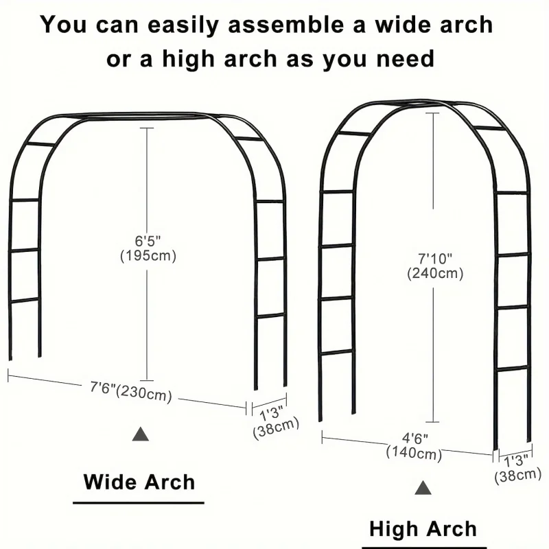 Outdoor courtyard wedding balloon stand arch stand adjustable plant climbing support1-2Gardening flower stand decoration