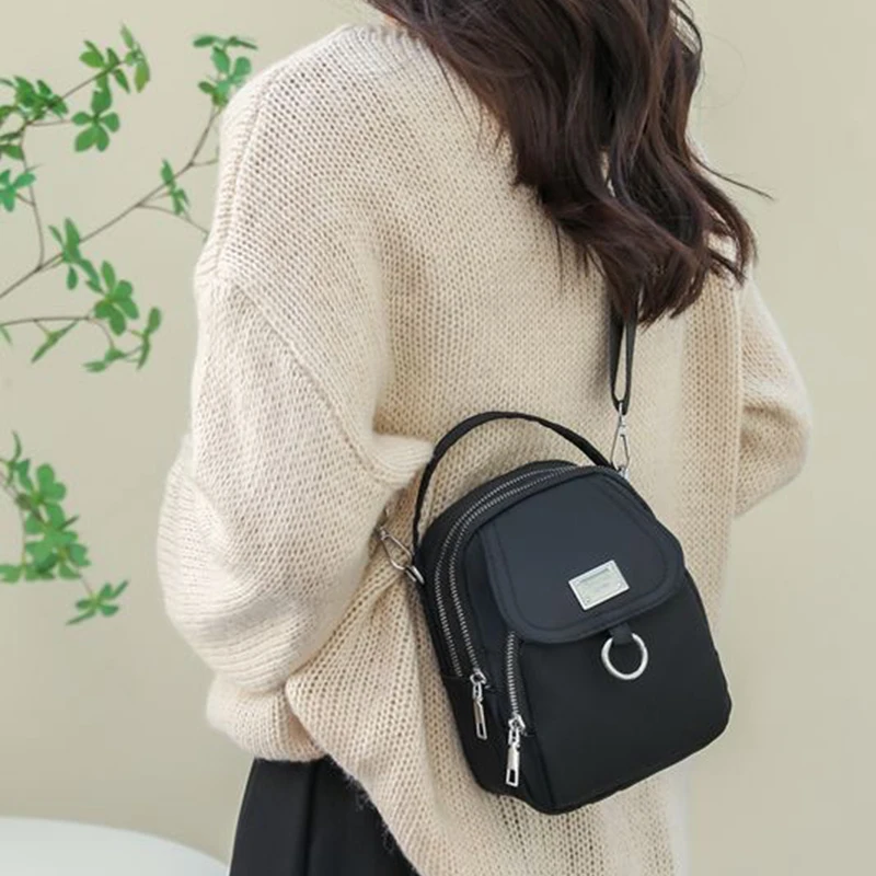 Oxford fabric crossbody bag, single shoulder strap, suitable for both men and women, versatile canvas small bag image 6