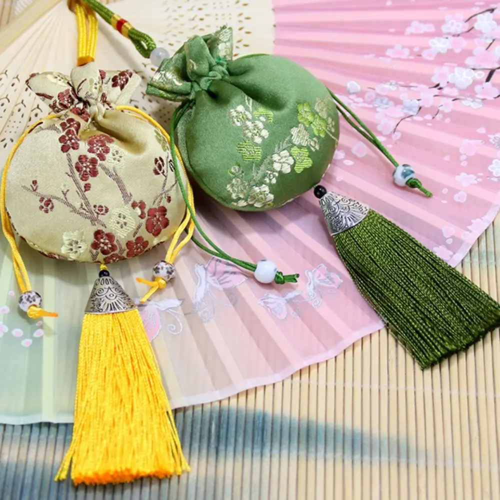 Dragon Boat Festival Bag Plum Flower Sachet Retro Pattern Jewelry Packaging Jewelry Storage Bag Brocade Small Pouch