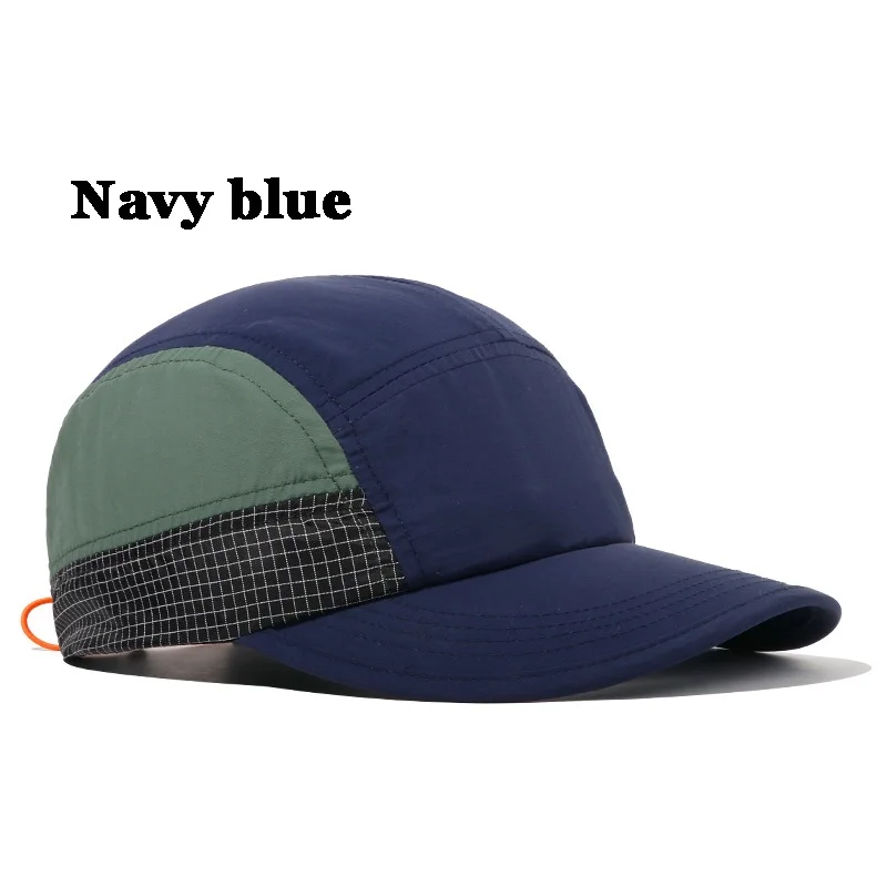 Mode verstellbarer Hut 5 Panel Kappe schnell trocknende Kappe Hysterese nhüte Unisex Baseball mützen Sonnen hüte – Detail 15