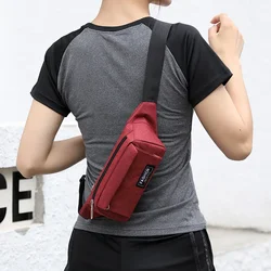 Damska torba sportowa Fanny Pack Men Bum Hip Bag Wielofunkcyjna podróżna torba na klatkę piersiową Torba na ramię Crossbody Torebka na telefon Torebka na pasek