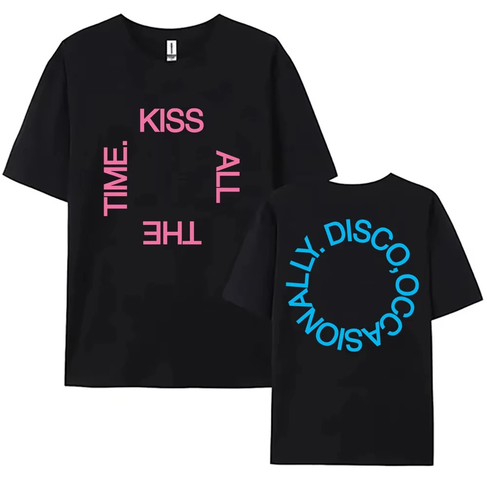 Harry Styles KISS ALL THE TIME. DISCO, camiseta nueva ocasionalmente, 100% algodón, camiseta unisex para hombre y mujer, camiseta Y2k, camisetas informales para fanáticos
