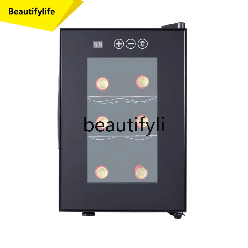 

A61 Constant Temperature Wine Cabinet Home Use 6-Bottle Small Wine Cabinet Wine Refrigerator Ice Bar