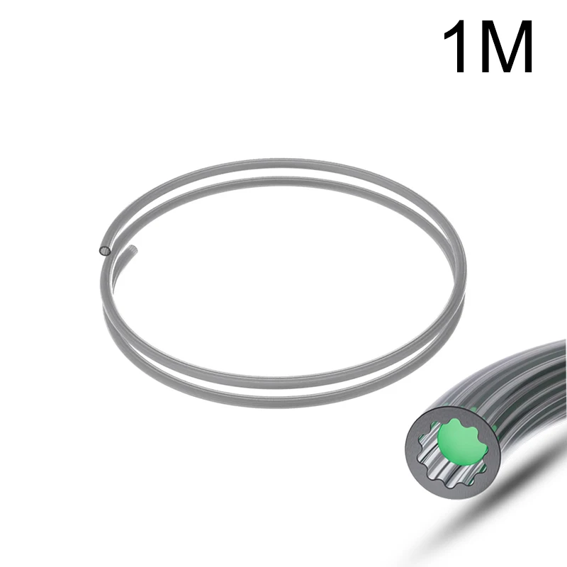 Sternförmiges PTFE-Rohr mit niedrigem Widerstand und hoher Temperaturbeständigkeit, 4 mm Außendurchmesser, Filamentführung für Bambu Lab, Creality, Voron, Anycubic 3D-Druckerteile