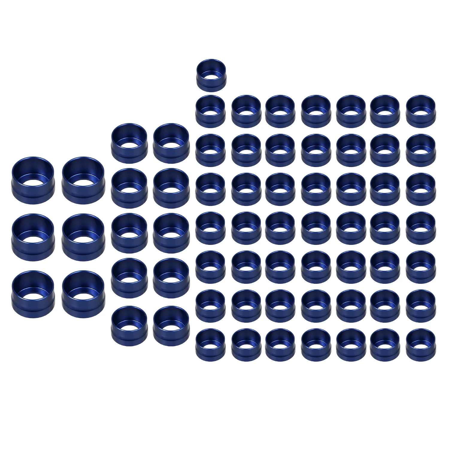 Motorcycle 66pcs Blue Motor Engine Bolt Caps Cover For Harley Dyna Touring Road King Street Glide Softail Fat Boy Sportster view 3