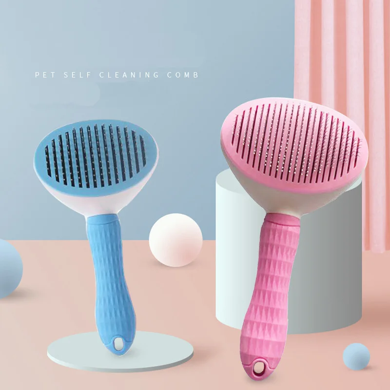 Pet Dog Hair Brush Cat Comb Grooming And Care Cat Brush Stainless Steel Comb For Long Hair Dogs Cleaning Pets Dogs Accessories