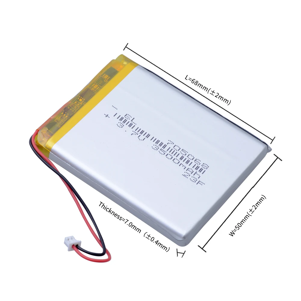 715263 3.7v 3500mah 705068 bateria litowo-polimerowa 2800mah 605065 z płytą do RG35XX Pda Tablet Pcs produktów cyfrowych