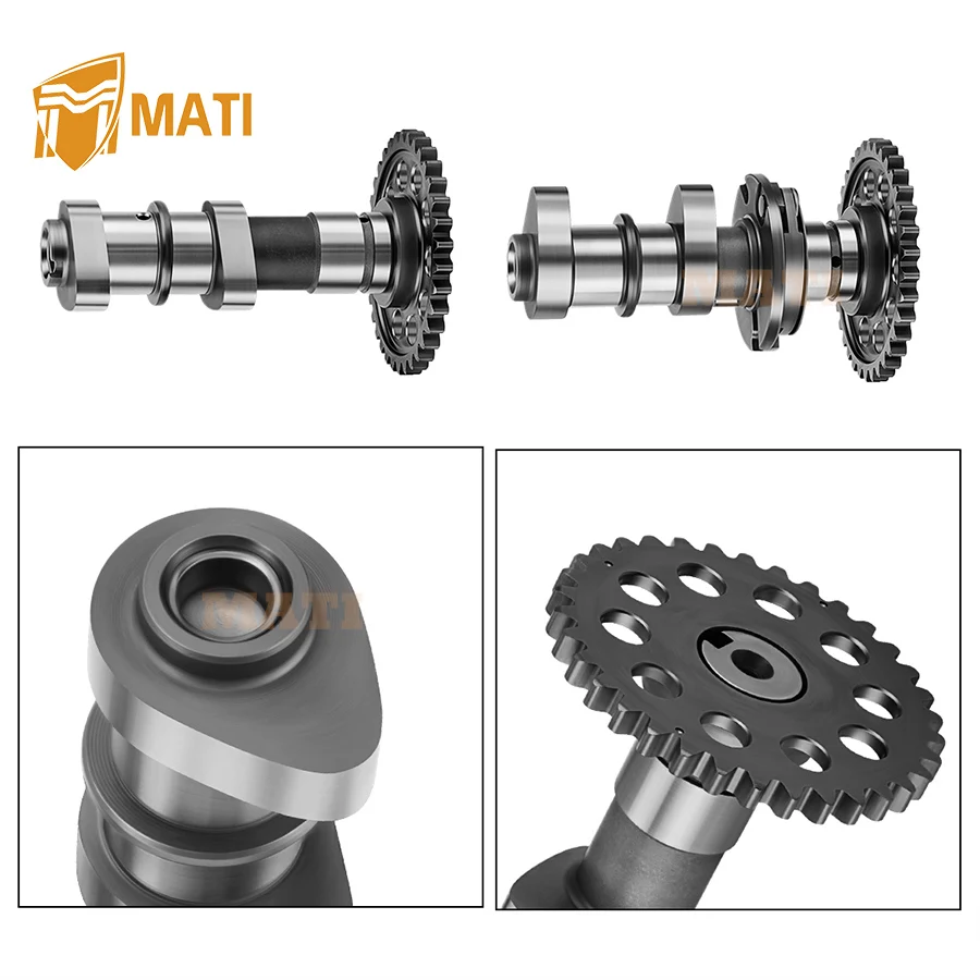 M MATI Intake & Exhaust Camshaft w/Cam Timing Chain For Suzuki QuadSport 400 Z LT-Z400 2003-2014 For Kawasaki KFX 400 2003-2006
