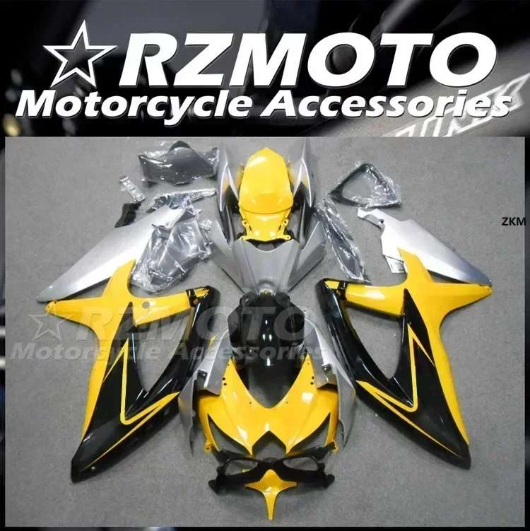 

New ABS Whole Fairings Kit Fit for Suzuki 600 750 K8 2008 2009 2010 08 09 10 Bodywork Set Custom Yellow Silver