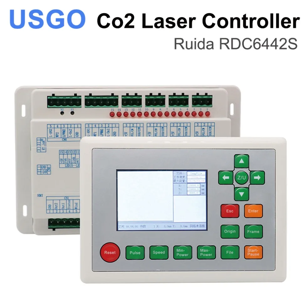 USGO Ruida Control Card RDC6442 RDC6442S RDC6442G RDC6442 Motherboard + Panel For laser engraving and cutting machines