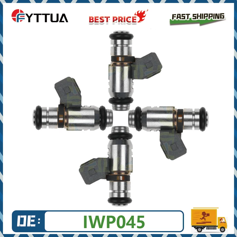 4pcs Fuel Injector IWP045 IWP-045 IWP 045 For Fiat Punto 1997-2000 Lancia Ypsilo 1997-2003 1.2L 16V 46451791 214310004510
