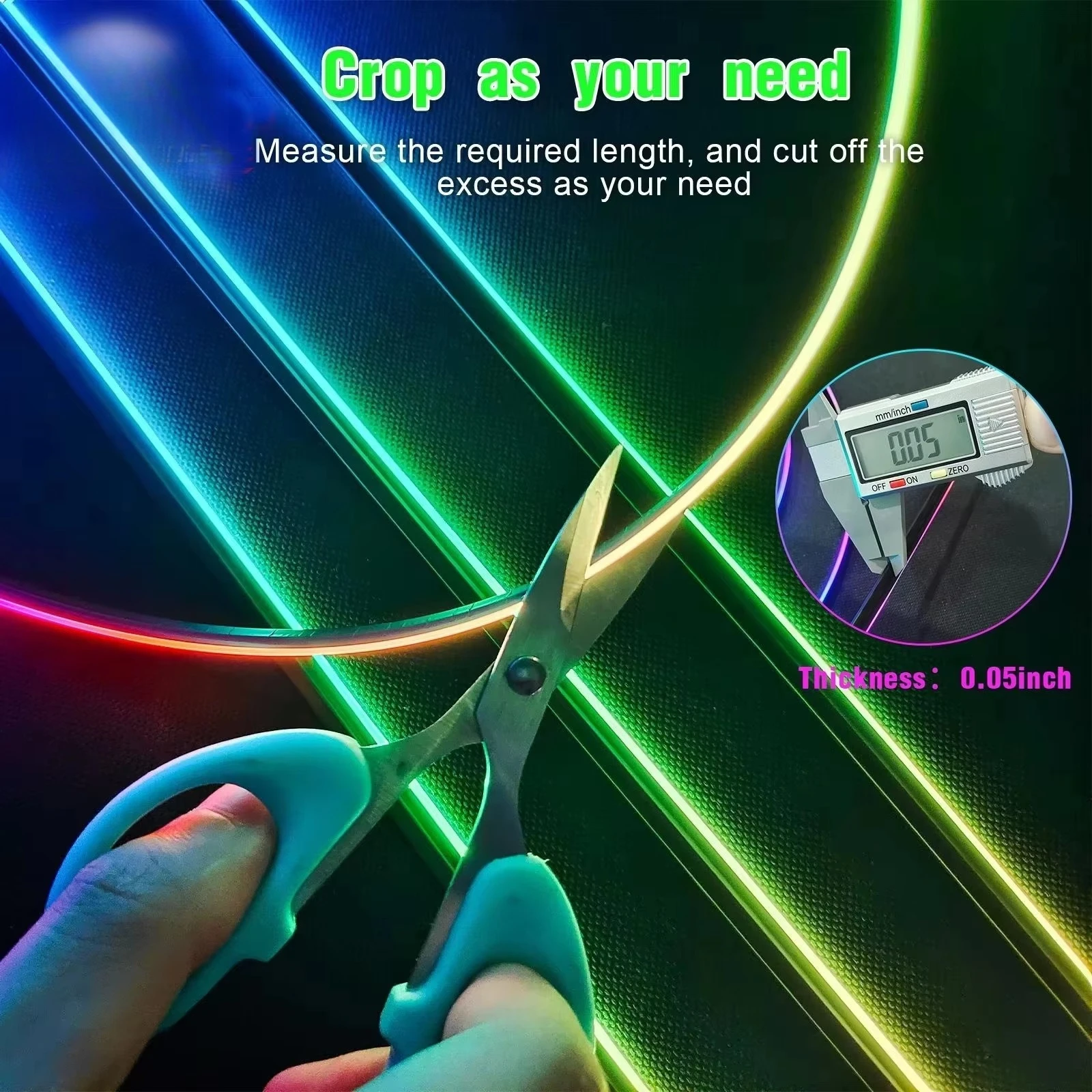 

Universal 18-Light 12V 5W Auto Ambient Light Strip New Colorful Active Car Modification Decorative Light