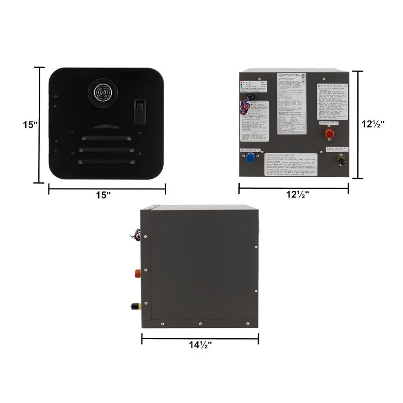 Tankless Water Heater on Demand Water Heater 42,000 BTU Gas Water Heater Remote Control Included Black  Also A Dust Screen