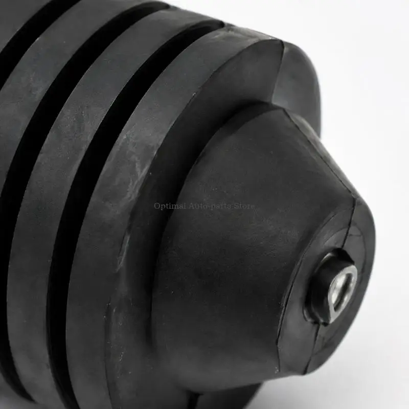  Ribbed Rubber Hood Stops with Rounded Contact Ends, 2-Piece Pack