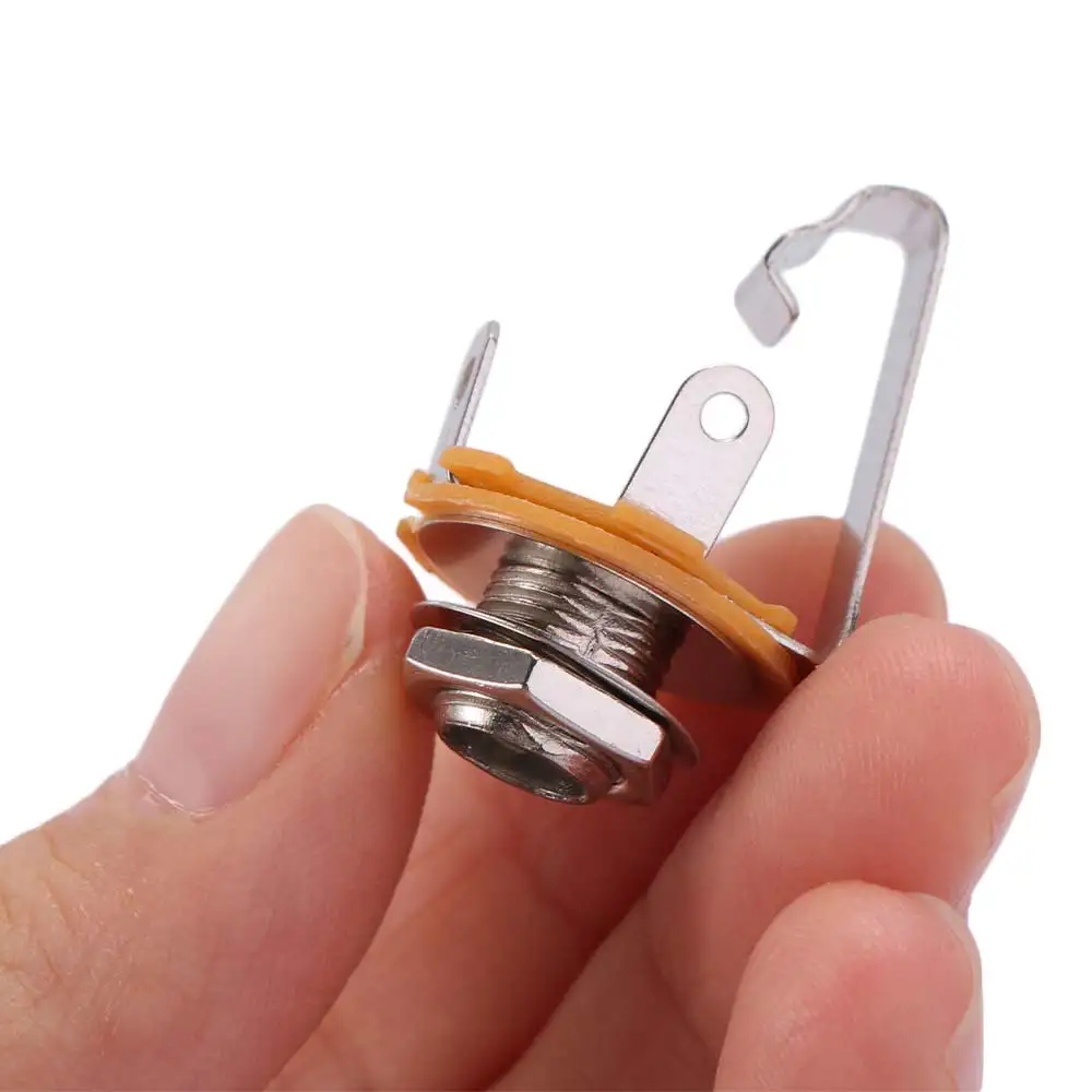10pcs Plug Socket Electric Guitar Input Jack 1/4