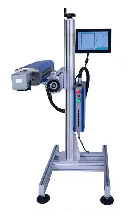 High Speed Flying Co2  Marking Machine  Printing Batch Color  Date Code Marking Machine for Plastic