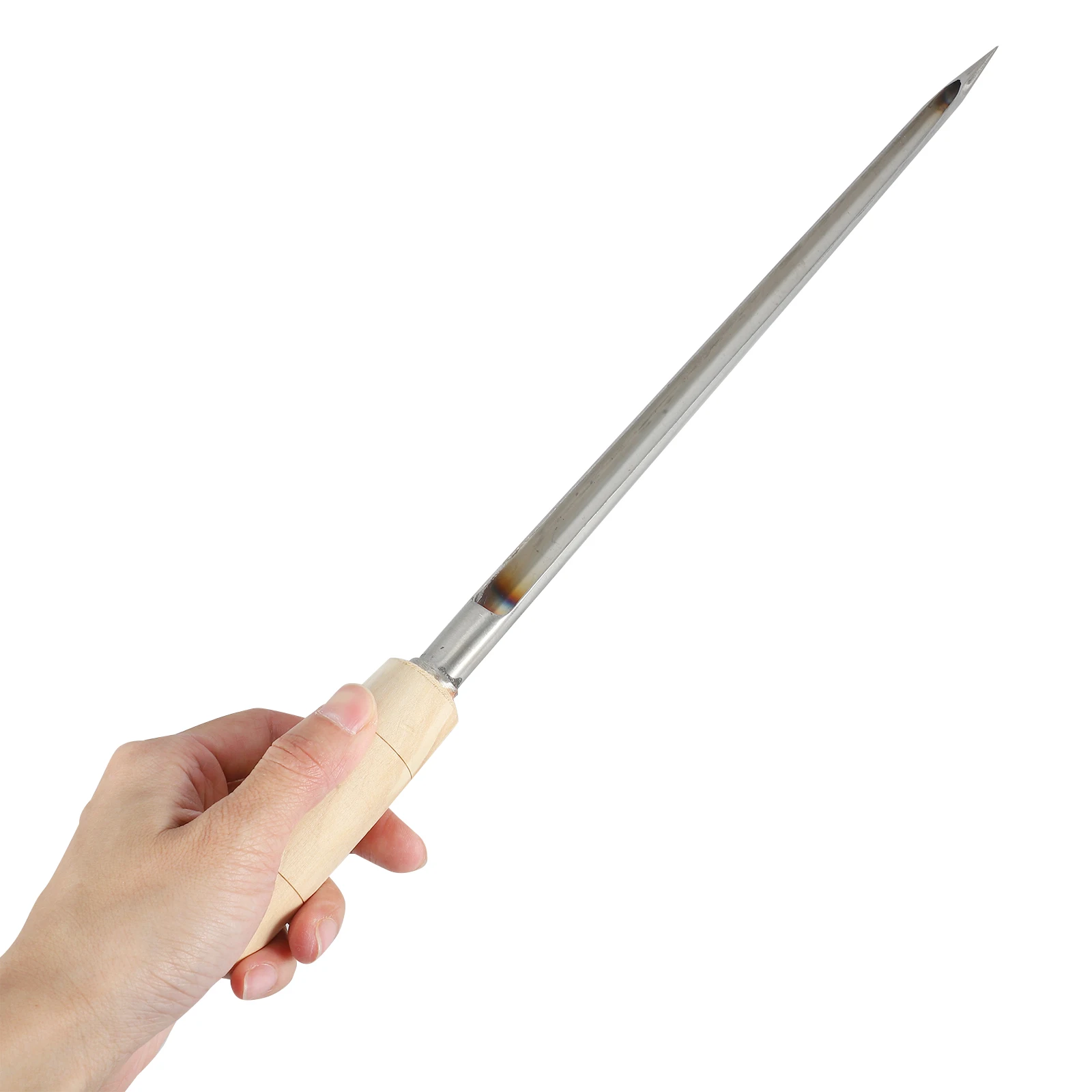

Stainless Steel Sampler Soil Probe Wooden Handle Metal Grains Agriculture Tools 304 Powder