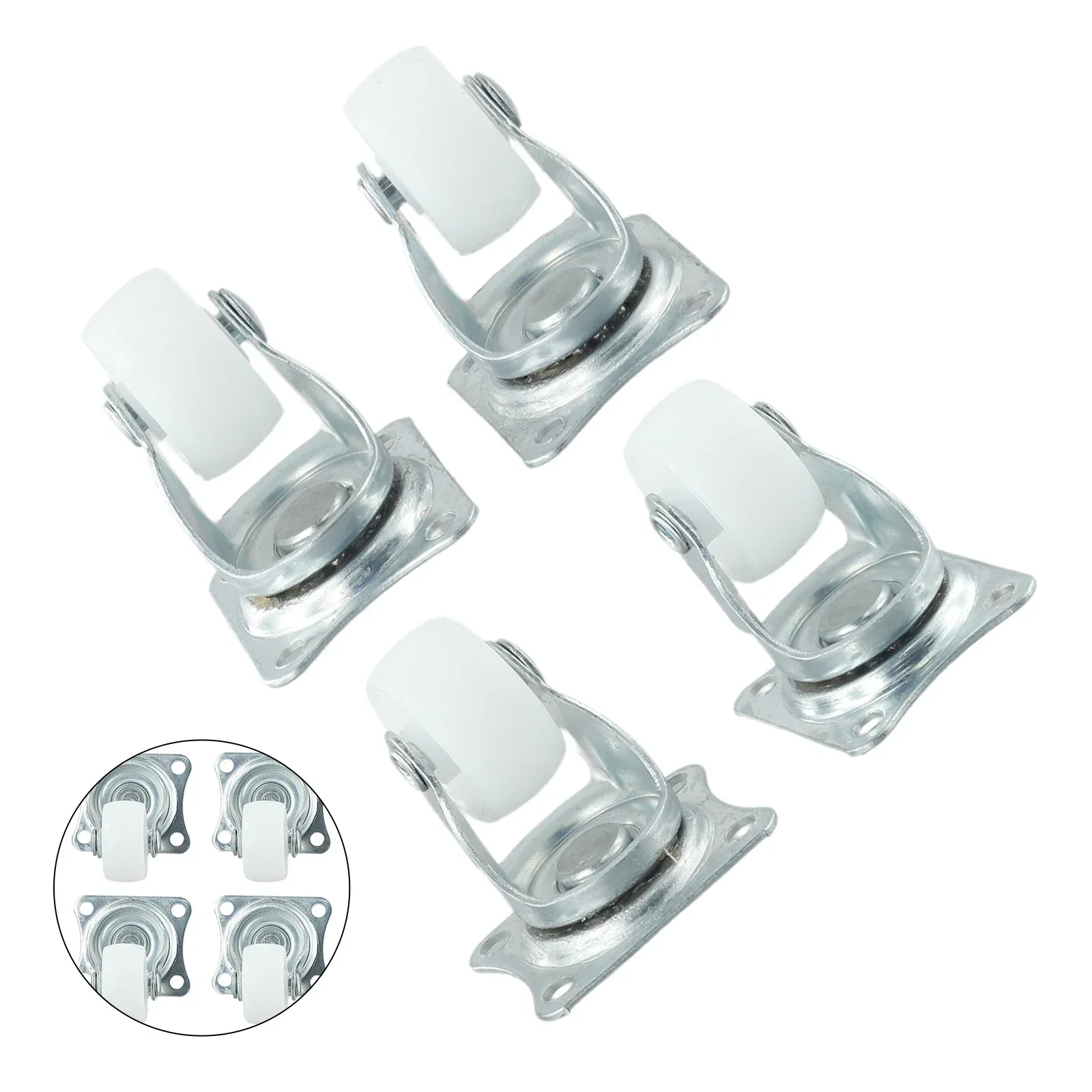 Parts Swivel Casters 250G 4/12pcs Bearing Wheels Mount Ball Stroller Wheel White/silver Homes Material Handling