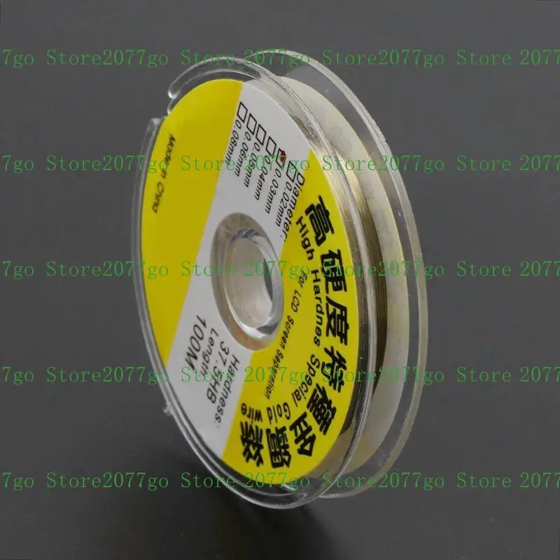 

Y1UD 00m Alloy Gold Wire Cutting Line 0.03mm/0.04mm for Making Clothesline