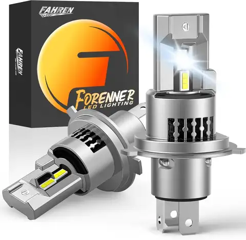 2PCS LED H4 Bulbs,900% 6500K Super Brighter 9003 HB2 Fog Light Bulbs Hi/Lo Beam, Direct Installation Plug-N-Play,70000+ Hours