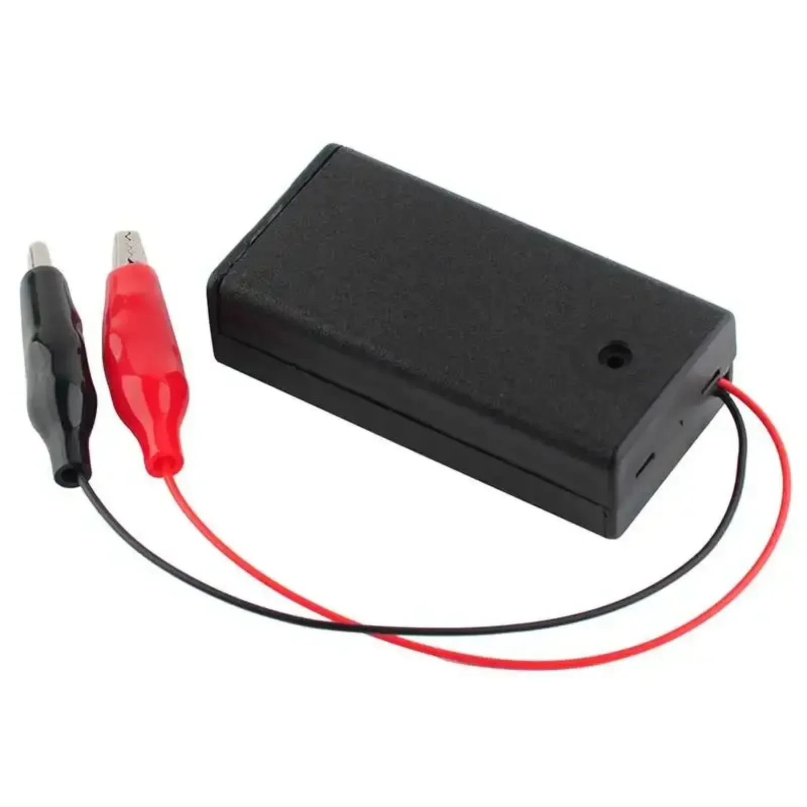 2PCS 3V Battery Holder Case with Alligator Clip and ON/OFF Switch for 2PCS 1.5V AA Batteries - Ideal for DIY Projects and Electr