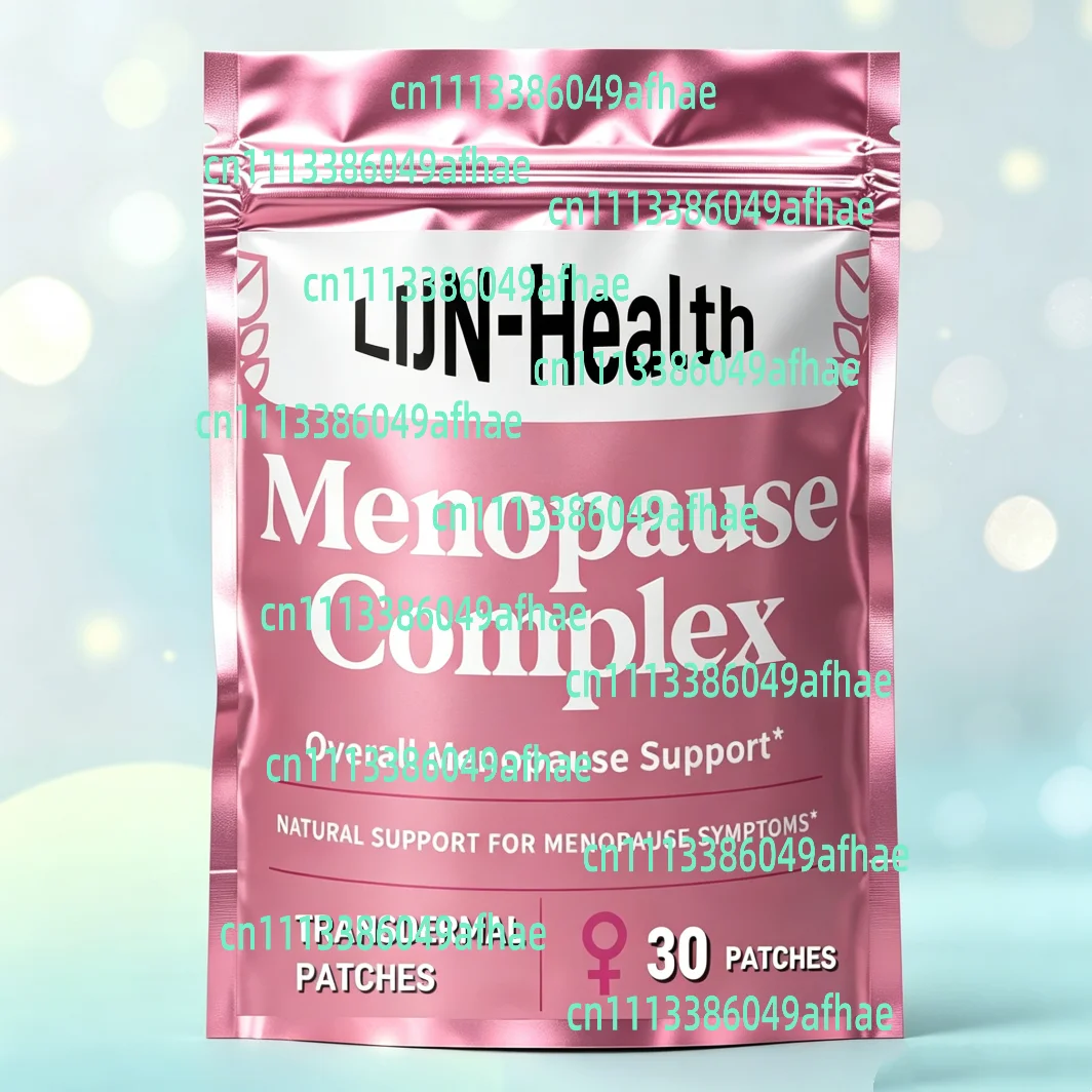 30 Patches Menopause Complex Transdermal Patches- Natural Menopause Support for Hot Flashes, Mood Swings, Hormone Balance