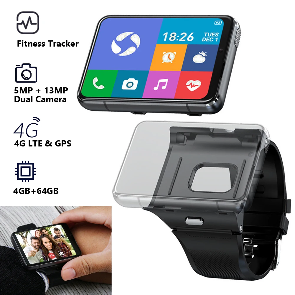 

Android Smart Watch 4G WIFI Men Luxury Smartwatch Phone Call Videl Chat Sports Waterproof Wristwatch Dual Cameras