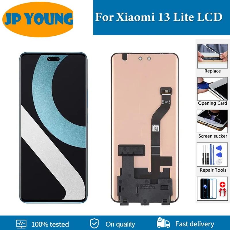 

6.55"AMOLED For Xiaomi 13 Lite LCD Display Touch Screen Digitizer Assembly Replacement Parts For Xiaomi Mi 13 Lite 13Lite 5G LCD