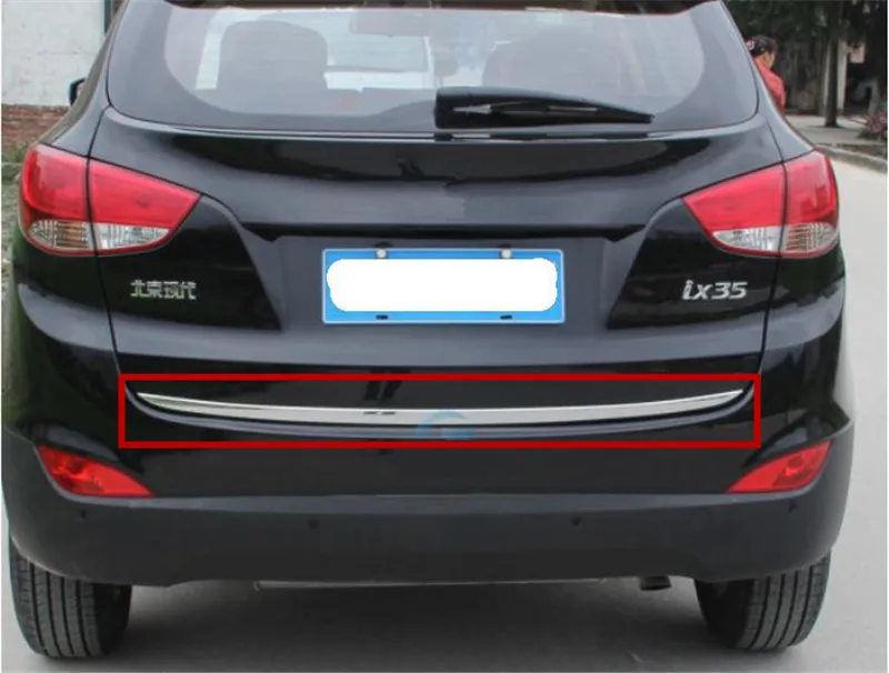 For Hyundai IX35 2010 2012 2013 2014 2015 High quality stainless steel Rear Trunk Lid Cover Trim Car-styling Car-cover