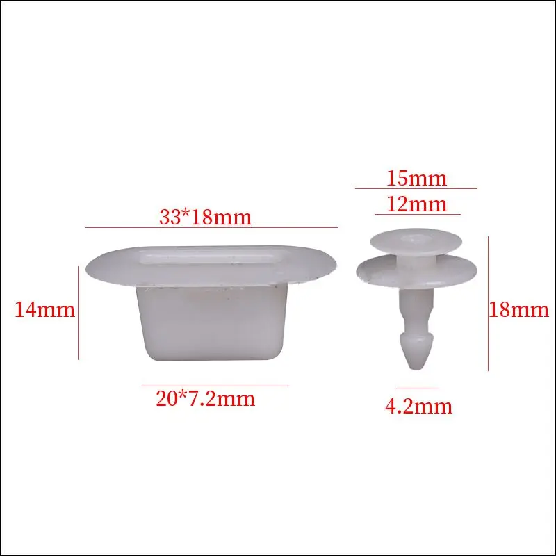 Car Wiper Blade Deflector Panel Clip For Honda Spirior Accord Fit CRV Auman Plastic Fasteners