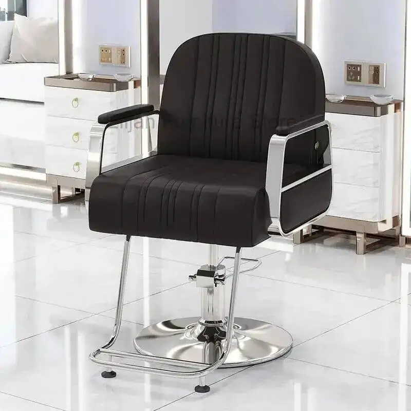 Professional Hydraulic Hairdressing Chair Salon Beauty Salon Barber Promotion Chairs Pump Pink Reclining Barbing Red Tattoo Shop