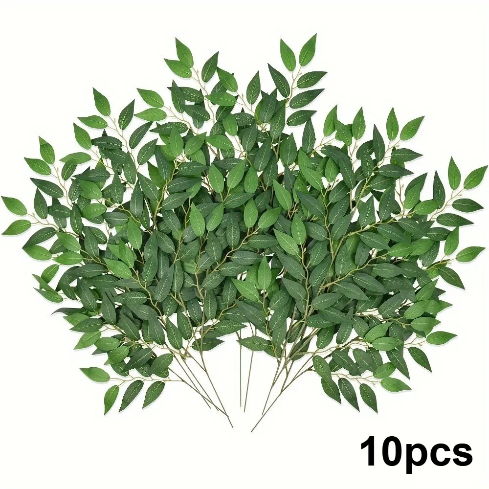 10 Uds. De tallos de sauce de seda, adecuados para decoración de centro de mesa y arco de boda DIY, decoración de arte floral, decoración de fiesta