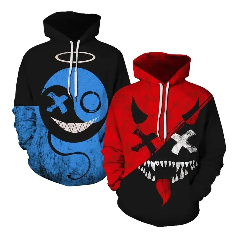 

3D Digital Printed Hoodies 3D Printed Mens Hooded Sweatshirt Christmas Hip Hop Funny Hoodie Sweater Hoodies Rock Hoodies Casual