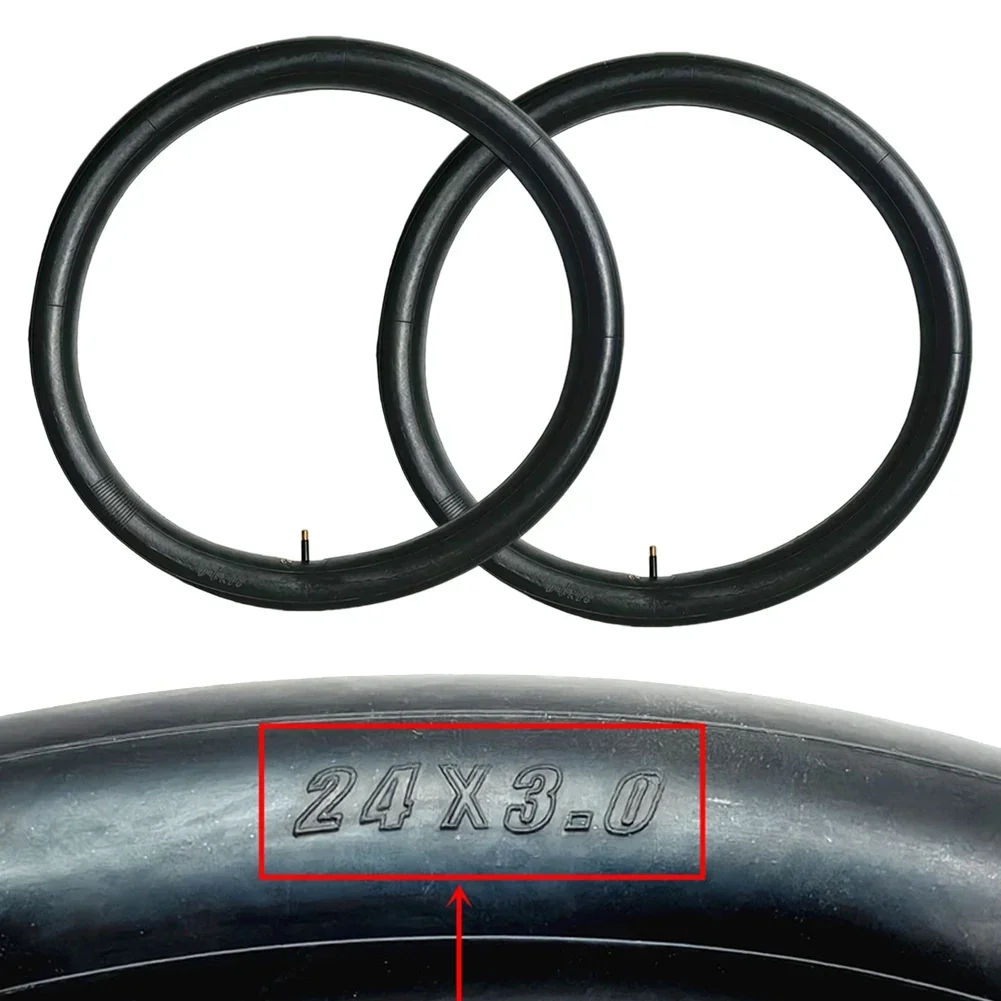 

2pcs 24x3.0 Fat Bike Inner Tubes For Fat Bikes Mountain Bikes Electric Bicycles Rubber Inner Tubes Cycling Bicycle Parts
