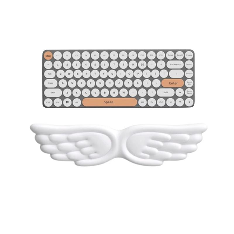 Mousepad Ergonomic Angel Keyboard Wrist Rest and Mouse Pad Set Reduce Wrist Pain for Office and Gaming Use