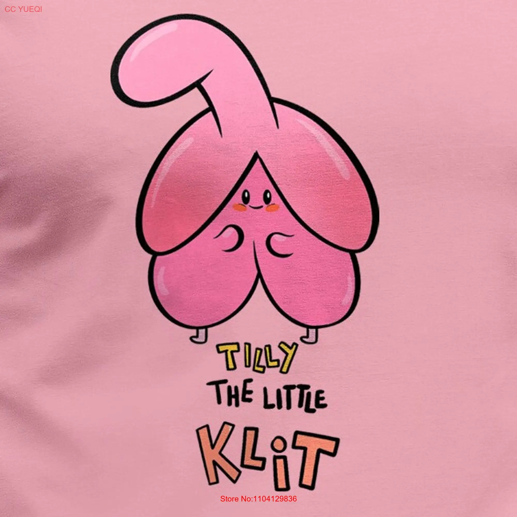 Tilly the little Klit T shirt plus size unisex slimfit long or short sleeves