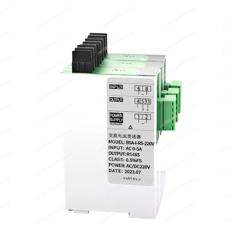 AC Current Transmitter 0-5A Output 4-20mA Sensor RS485 current transmitter