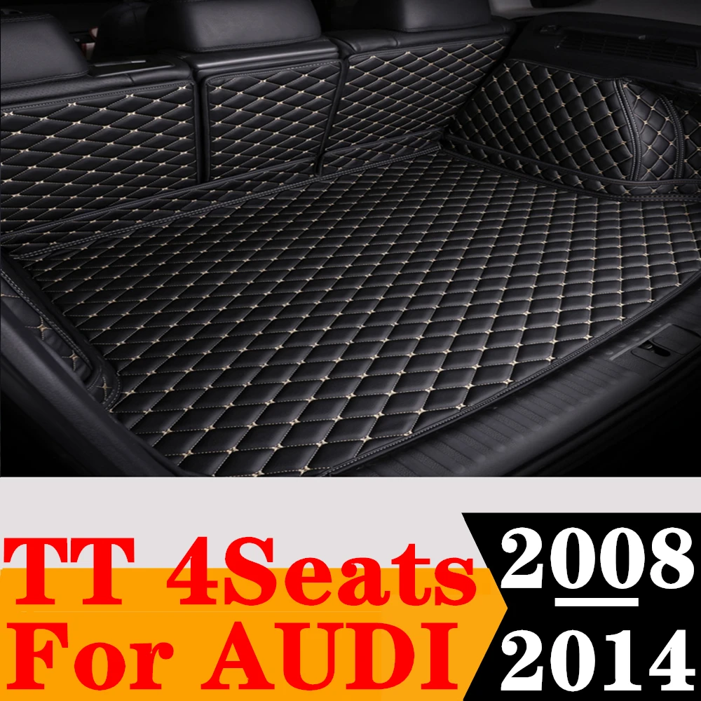 

Custom Full Set Car Trunk Mat For AUDI TT 4Seats 2014 2013 2012 2011 2010 2009 2008 Rear Cargo Liner Tail Boot Tray luggage Pad