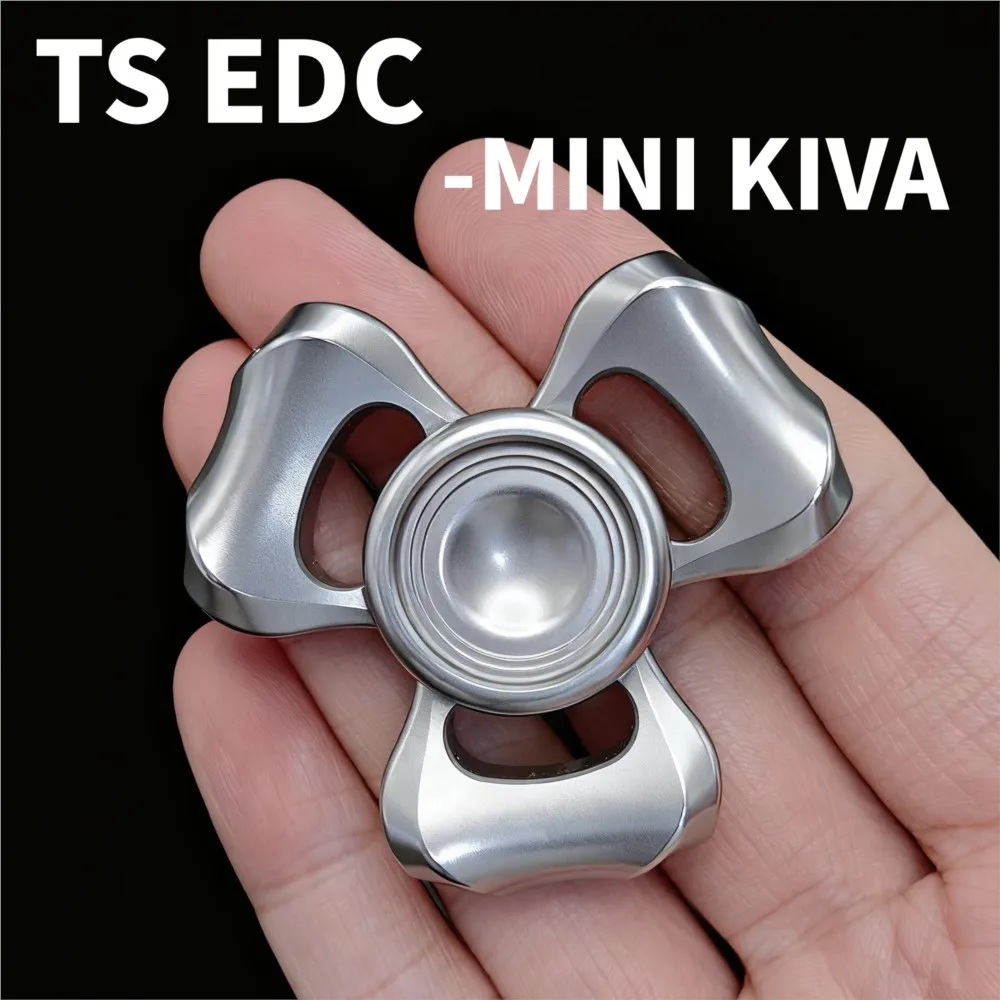 TS EDC Kiva Mini Fidget Spinner Antistress Novelty Toy Stainless Steel Stress Relief Toy Gyro Fidget Toys For Adults