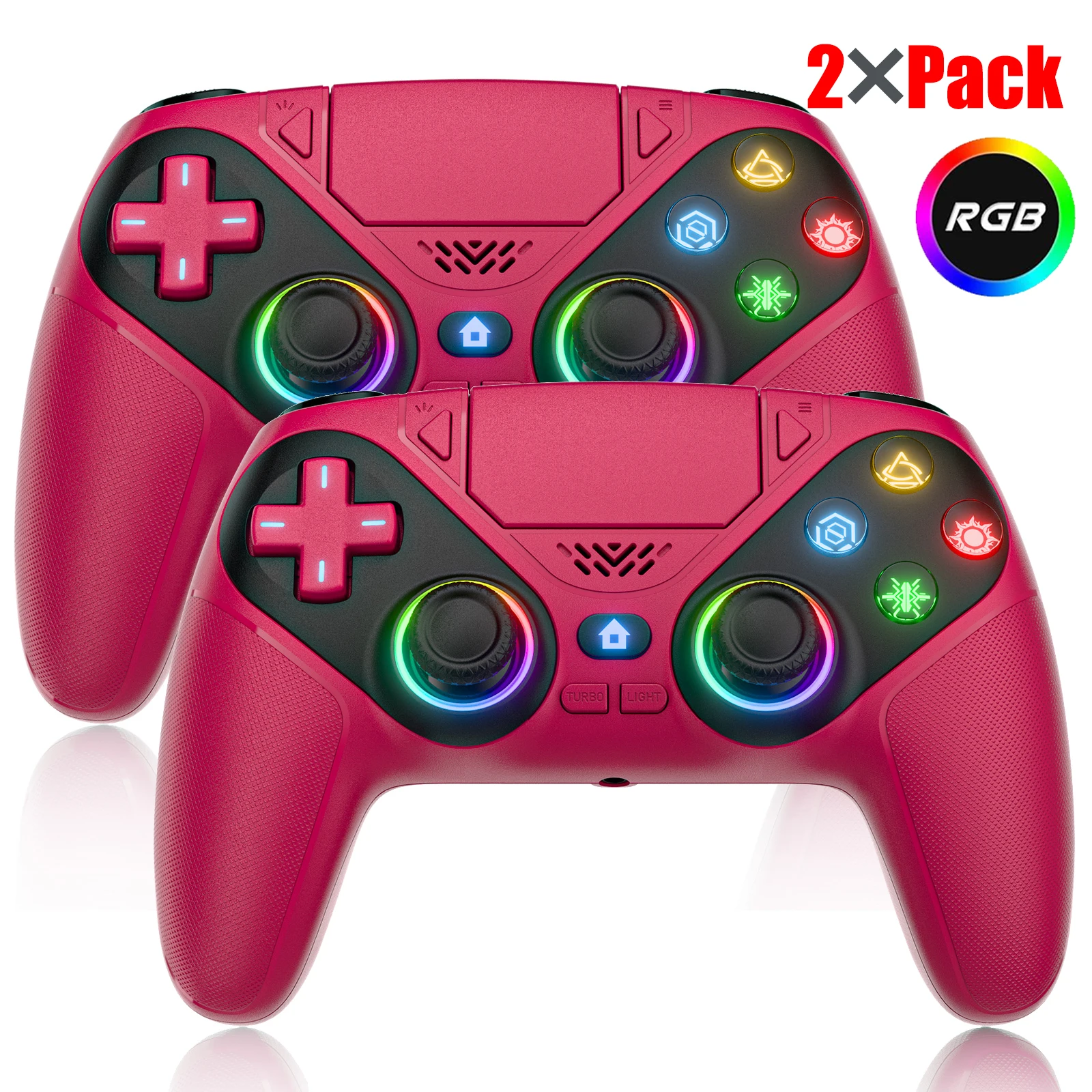 Controller voor Playstation 5 PS5/PS5 Pro/Slim/PC Gamepads met Hall Effect RGB draadloze gamecontroller joystick Marco/Turbo programma