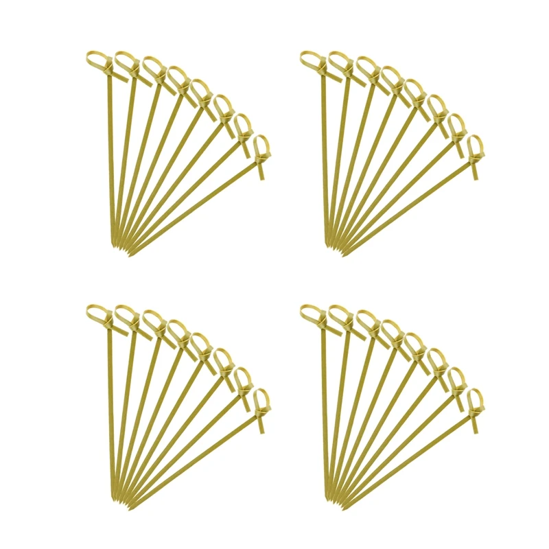 

LJL-1200 Knotted Bamboo Skewers Cocktail Sticks Party Tableware Cocktail Toothpicks